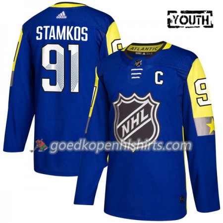 Tampa Bay Lightning Steven Stamkos 91 2018 NHL All-Star Atlantic Division Adidas Royal Authentic Shirt - Kinderen